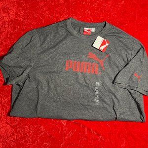Puma Grey Graphic T-shirt SS - XXL